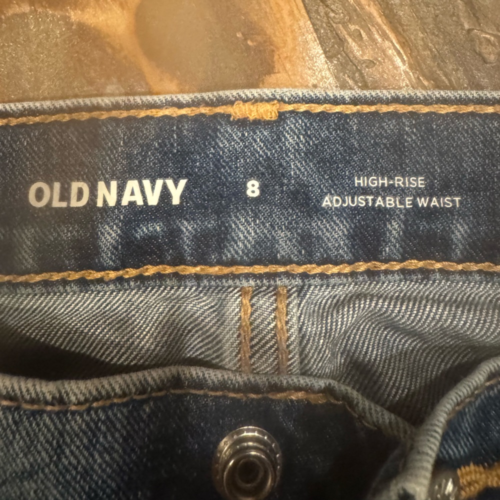 Old Navy Dark Blue Jean Shorts - Picture 3 of 4